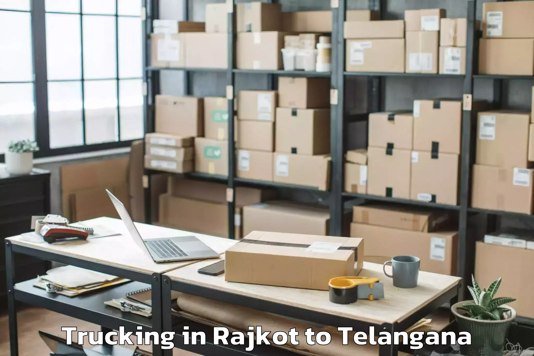 Leading Rajkot to Bellampalli Trucking Provider